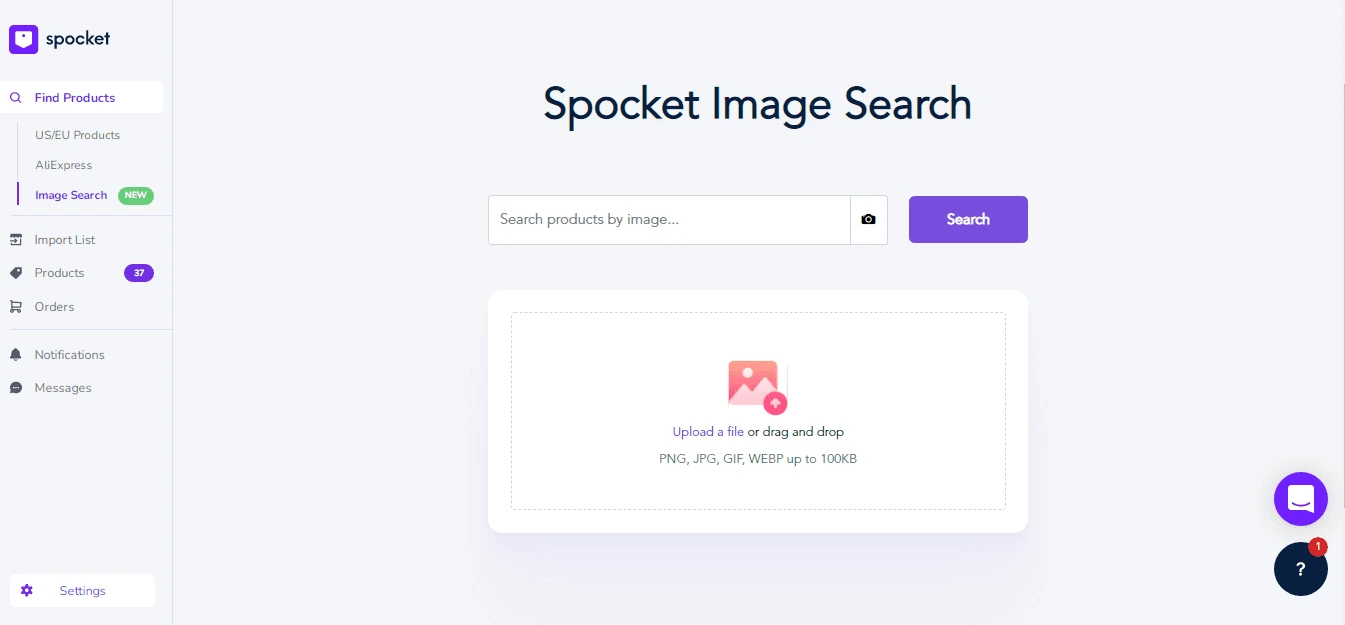Spocket Image Search