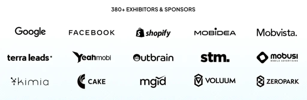 Exhibits and sponsors of Affiliate World Budapest