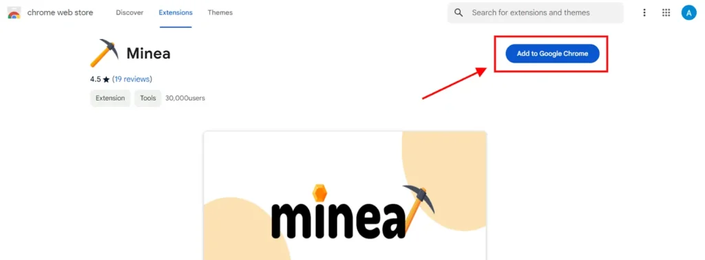 Add Minea Chrome Extension To Your Browser