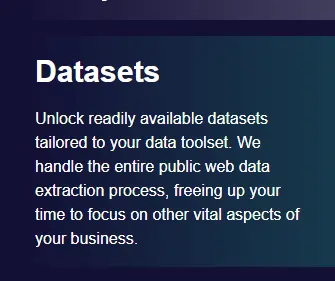 Datasets