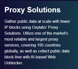 Proxy solution