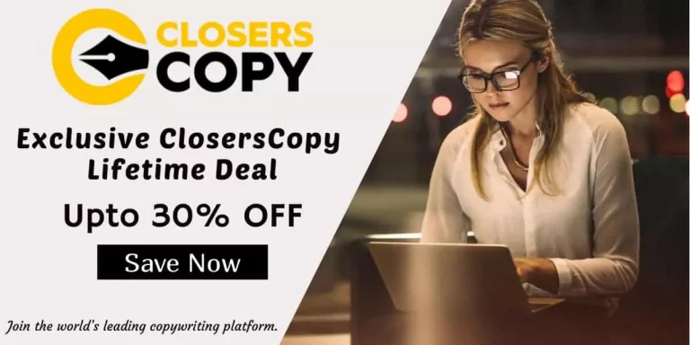 ClosersCopy Lifetime Deal 2024: Save 30% OFF (100% Tested)