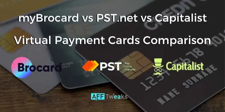 myBrocard vs PST.net vs Capitalist | Virtual Payment Cards Comparison