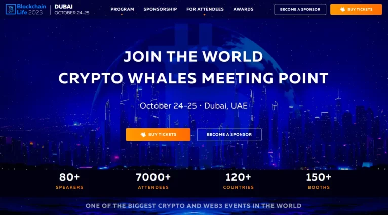 Blockchain Life 2023: Join the world of Crypto in Dubai