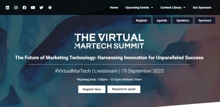 The Virtual MarTech Summit Vietnam:  The Future of Marketing Technology is Here!