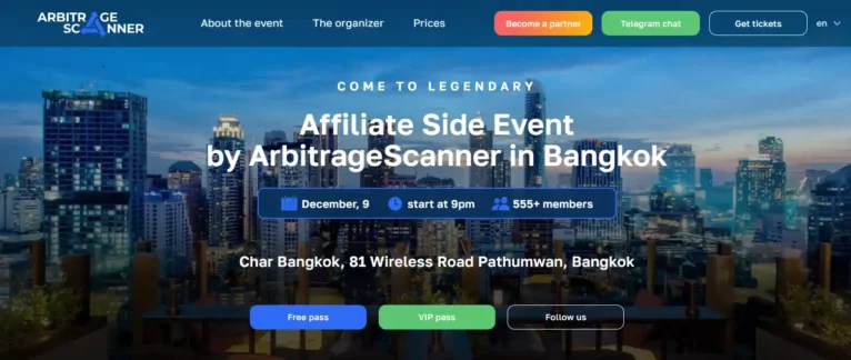 Arbitrage Scanner Bangkok 2023: The Networking Extravaganza