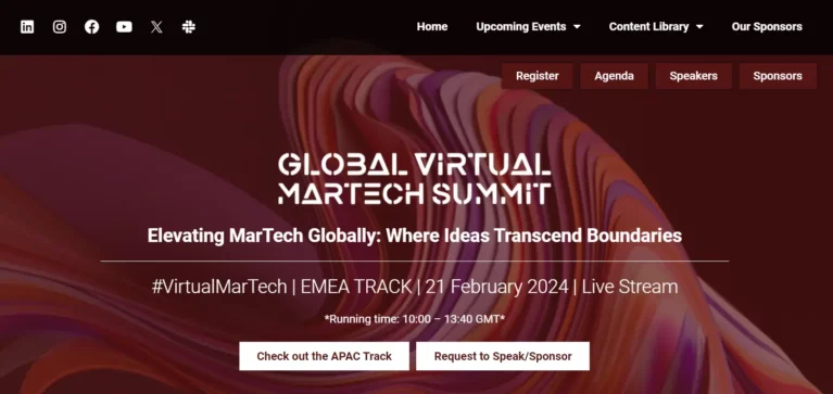Global Virtual MarTech Summit EMEA: Future of Marketing Technology