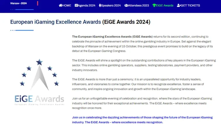 European iGaming Excellence Awards 2024: Triumphs & Breakthroughs