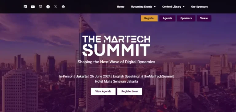 The MarTech Summit Jakarta 2024: Visionaries Reunite