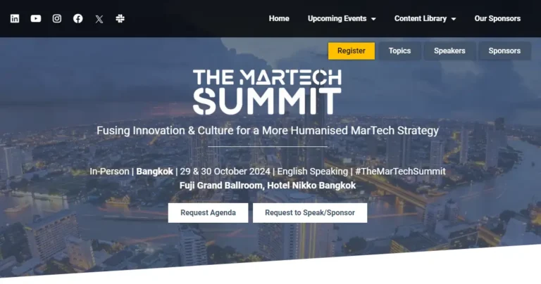 The MarTech Summit Bangkok 2024: Innovation and Networking Await